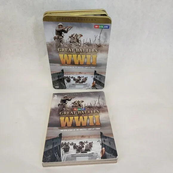 Great Battles of WWII - DVD 2009, Collectors Tin Box Set, 3 discs, War History - Picture 3 of 8